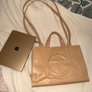Telfar cream Shopping Bag size medium